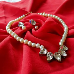 Women's Pearl Jewellery Set