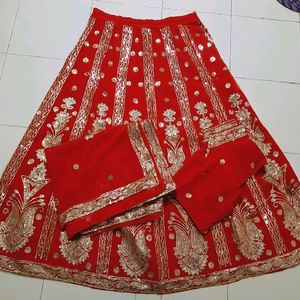 Red Sequin Choli