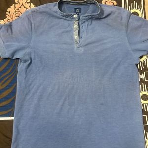 Alto Moda by Pantaloons Plus Size Blue Tshirt XXL