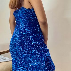 Sparkly Navy Blue Sequins Dress (Brand New)