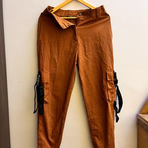 Rust Joggers For Women