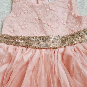 Party Pink Frock 2-3 Year