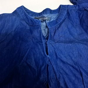 Dark Blue Colour Shirt Like For Girls