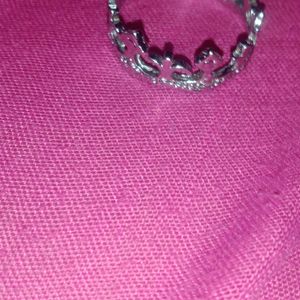 👑crown Silver Ring H