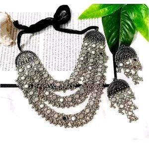 Stylish Indo Western oxidised Jewellery Set