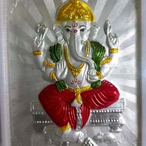 Pure Silver Ganpatiji Frame