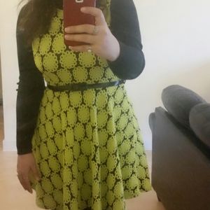 Bright Flouroscent Green Dress Mini