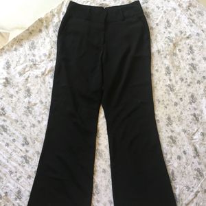 High Rise Flared Black Trouser