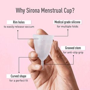 (Sealed) Sirona Menstrual Cup (Medium) + Wash(100)