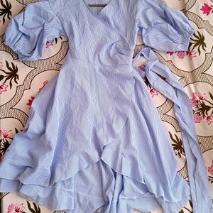 PRICE DROP (One Time Offer) Blue Wrapped Dress