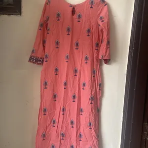 Pink Blue Kurta