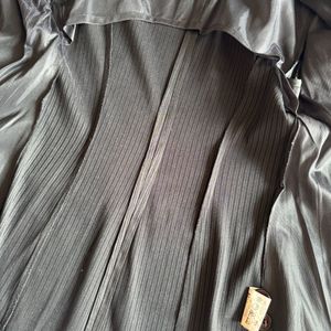 Vintage Black Paco Rabanne Pinstripe Blazer