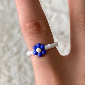 Ocean Floral Beaded Ring