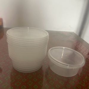 Plastic Food Container 10pcs Rs.90