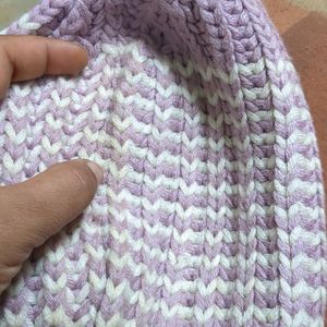 Lavender Wool Beanie