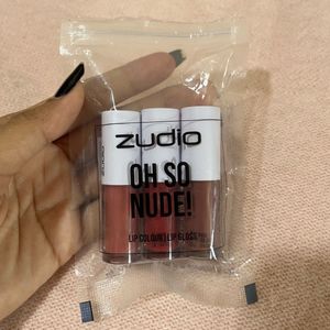 zudio OH SO NUDE lip gloss and lipcolou