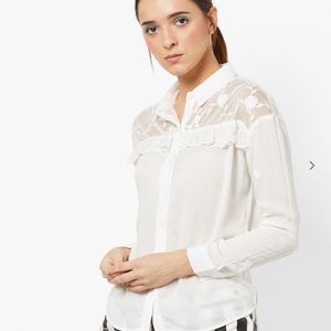 ONLYShirt with Lace Panel