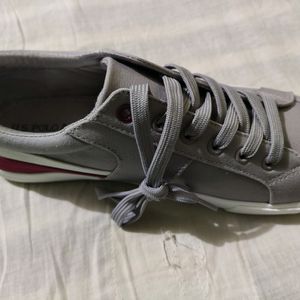 U.S. Polo Assn Men Grey Solid Sneakers