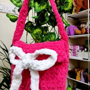 Cute Bow Pink Bag