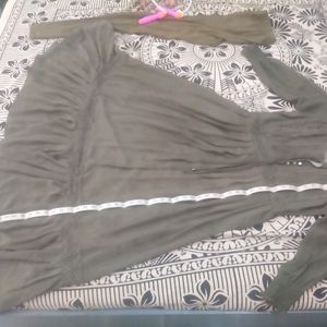 Olive Green Color Long Top