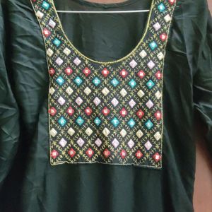 Black Kurta Pant Set