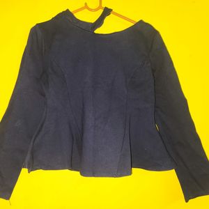 Fancy NAVY Blue Top