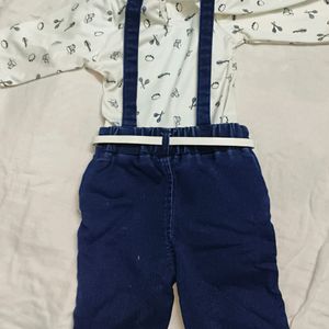 Baby Girl Cute Top and jean( With Belt)