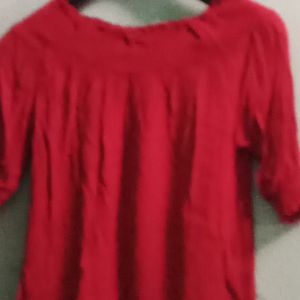 Stylish Off Shoulder  Marron Top