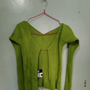 Green Cardigan