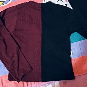 Two Colour Crop Top