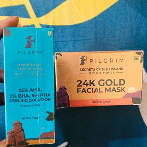 Pilgrim 24k Gold Face Mask & Serum