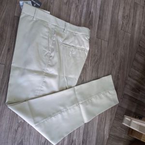 Cream 36 Formal Trouser For Men