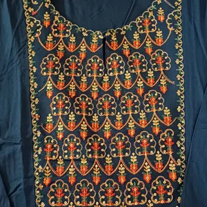 Biba A-line Kurti Set With Yoke Work