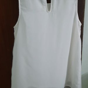 Beautiful Cream Top With Silver Embellishments