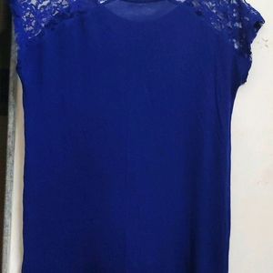 Women M Size Nevy Blue Top