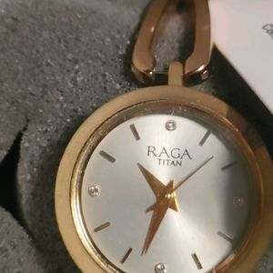 New Titan Watch Raga With Dimond And 22karat Gold