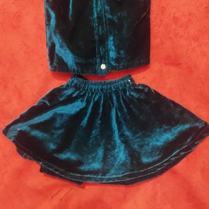 Velvet Top Skirt