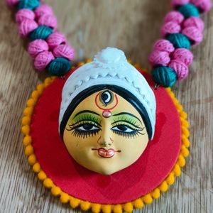 Brand New Terracotta Maa Durga With Earring