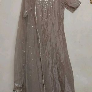 Very Good Condition Gown Wit Dupatta