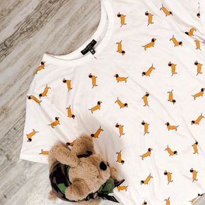 Doggy Printed Top