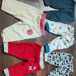 Pack Of 5 Thermal Pyjamas For 0-3 Month Babies