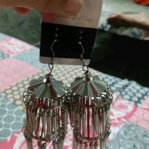 Beautiful Silver Jumkas Or Earings