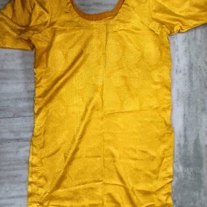 Honey Yellow Silk Suit