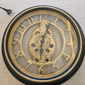 Vintage brass and metal clock