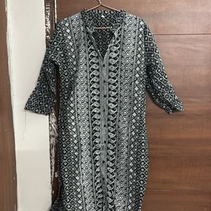 Black Chikankari Kurta