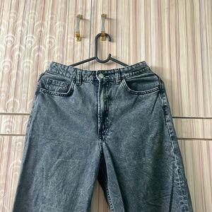 Charcoal Grey Wide Leg  jeans