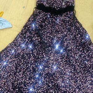 Girls Multicolour Sequins Frock Size 30