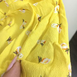 Yellow Dress With Floral Print