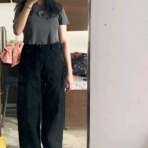 Y2k AESTHETIC KOREAN WIDE LEG JEANS