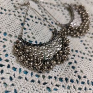 Oversized Textured Afghani Statement Danglers